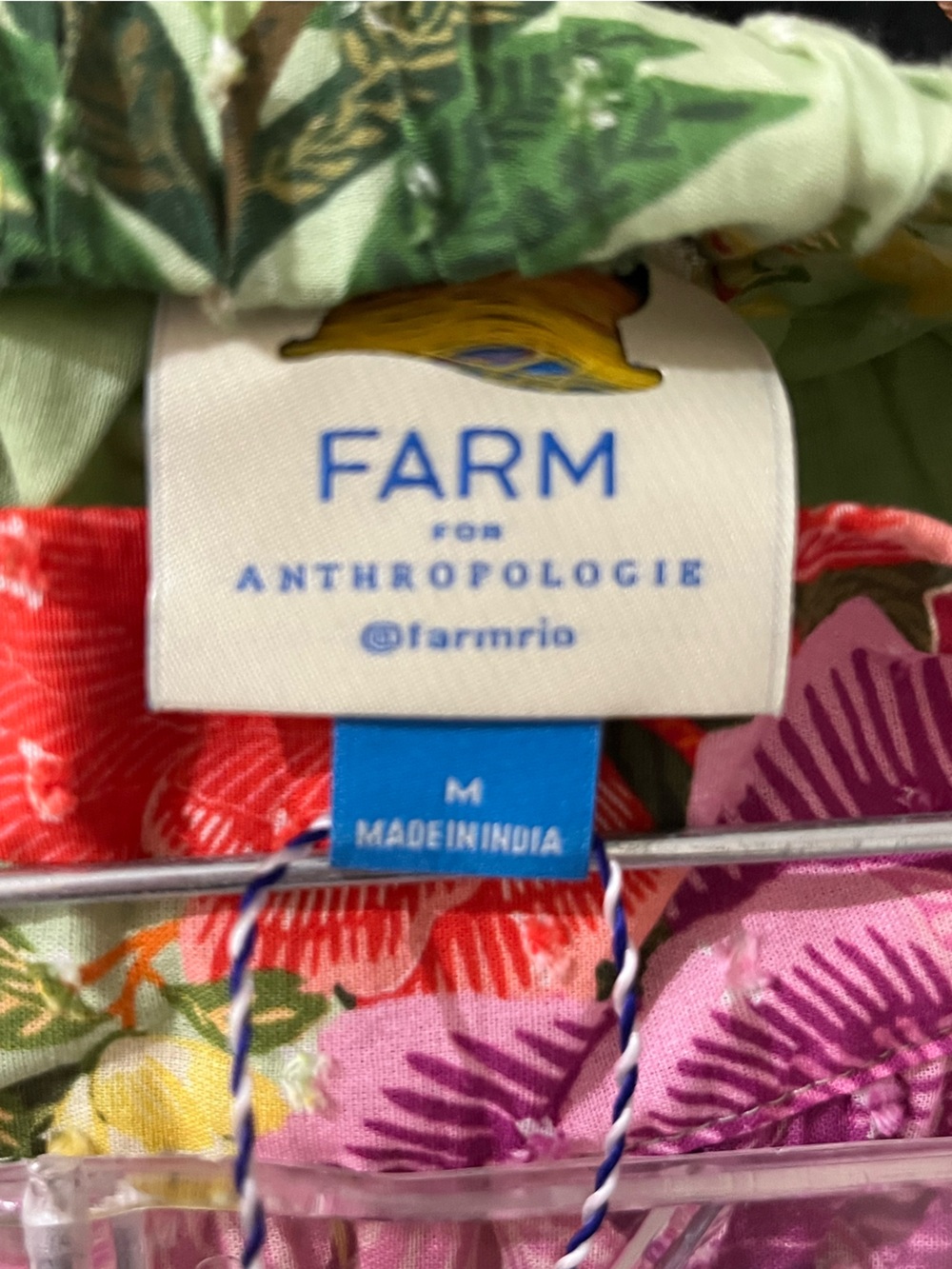 FarmRio for Anthropology Tiered Floral Maxi Skirt in Lime, Purple, Coral & Blue - Picture 5 of 7